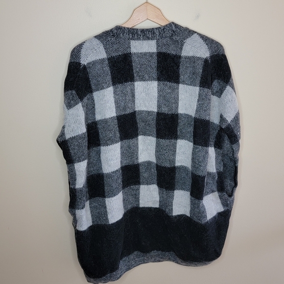 Banana Republic | Checkered Plaid Open Front Cardigan Sweater Vest - Picture 2 of 5